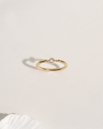 Crystal Bezel Ring