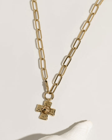 Chunky Cross Chain - Champagne