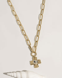 Chunky Cross Chain - Crystal