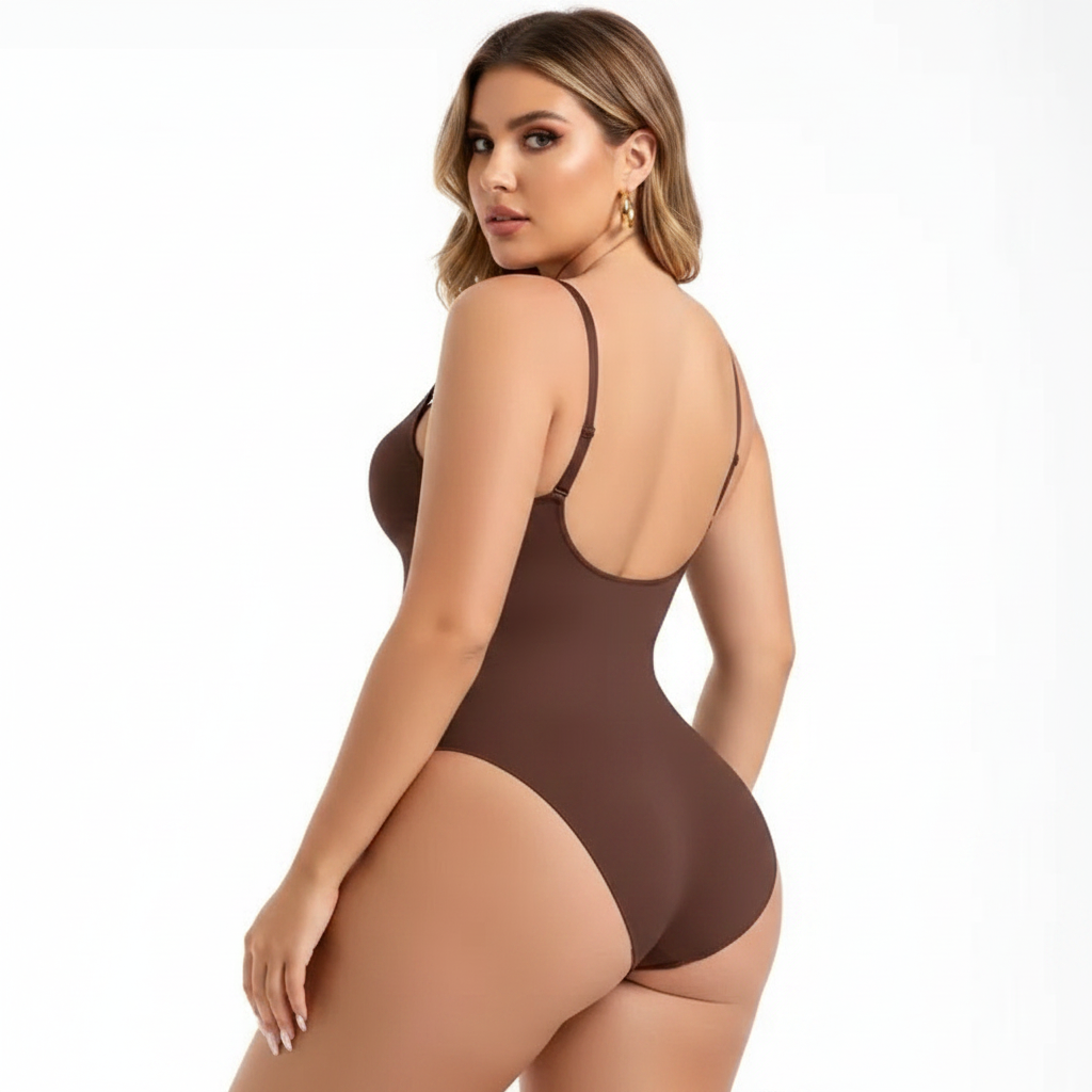 Sculpting activewear set Marron