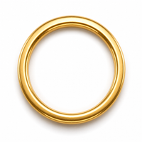 Bague Femme Acier Doré