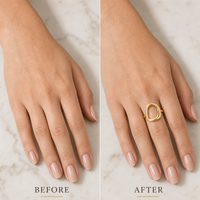Bague Femme Acier Doré