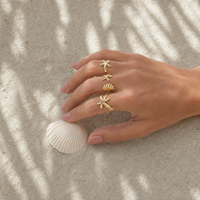 Rings étoiles de mer 4pcs